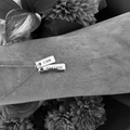 I AM NOT LESS pendant in silver